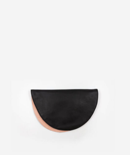 A Magic Cabinet-Leather Clutch Bag-Eclipse-Black-Beige HAK Studios