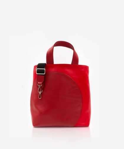 A Magic Cabinet-Leather Tote Bag-The Grand Tote-Red HAK Studios