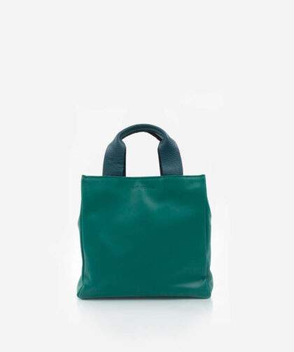 A Magic Cabinet-Leather Tote Bag-Tiny Tote-Green HAK Studios
