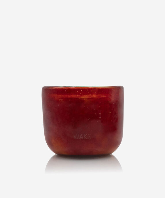 A Magic Cabinet-Large Blown Glass Candle in Acai Berry Waks