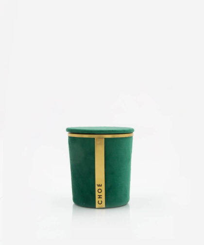 A Magic Cabinet-Beeswax Scented Candle Christmas Spirit Spicy Cinammon Green Velvet 300ml Choe