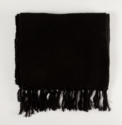A Magic Cabinet-Black Shawl Hand Woven Things by Nikoletta