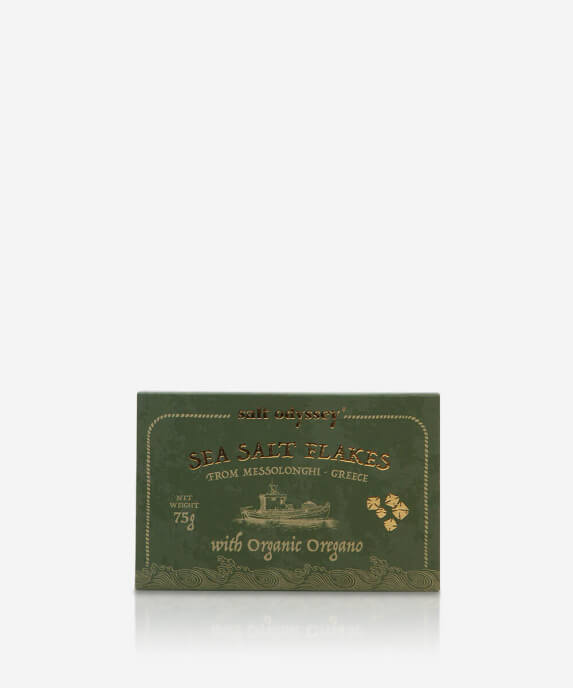 A Magic Cabinet-Sea Salt Flakes with Certified Organic Oregano 75g Salt Odyssey